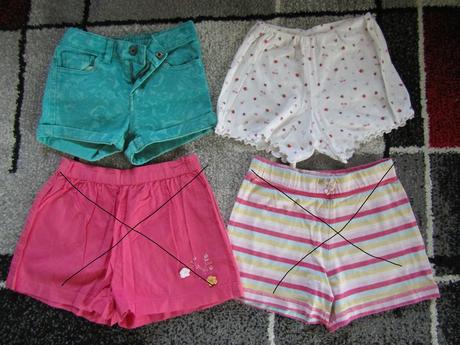 Riflové,plátě a bavlněné kraťasy pro holku vel.116, kiki&koko,116
