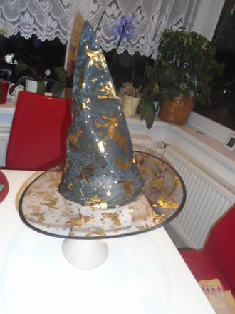 Klobouk čarodějnice haloween,