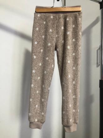 Plyšové pyžamové kalhoty s hvězdama, 122