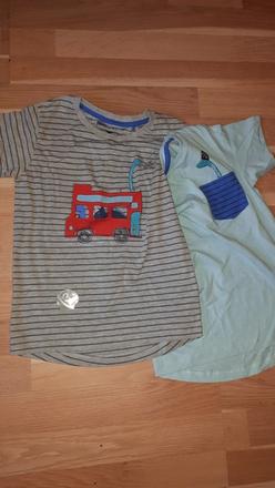 2x trička next 122, next,122