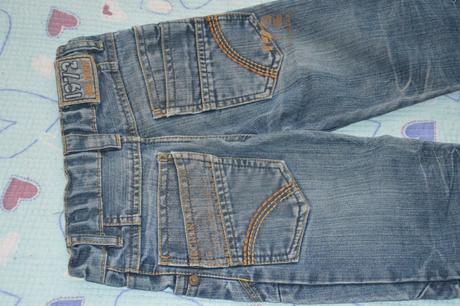 116 122 džíny s regulační gumou v pase, 116