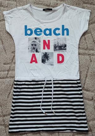 Tričko se sukní beach bílé, m