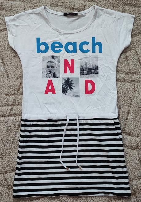Tričko se sukní beach bílé, m