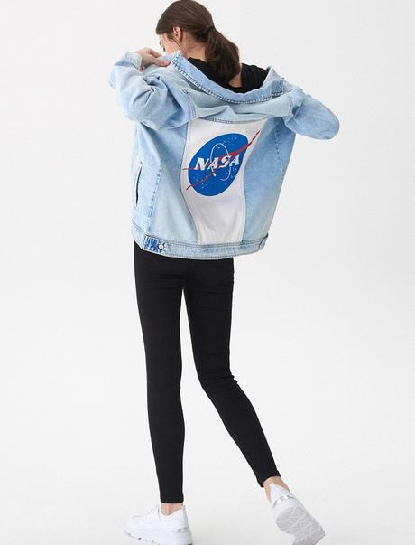 Džínová bunda nasa house oversized vel. m, house,m