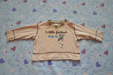 Bavlněné triko s krtkem, vel. 74/80, dl. rukáv, smile,80