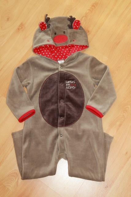 Vánoční kostým "sobík, sob" vel. 12-18 měs.,