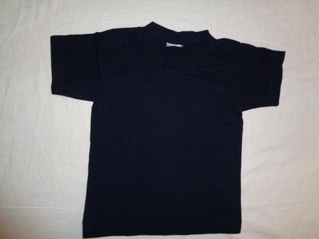 Tmavomodré bavlněné tričko  110/116, 110 / 116