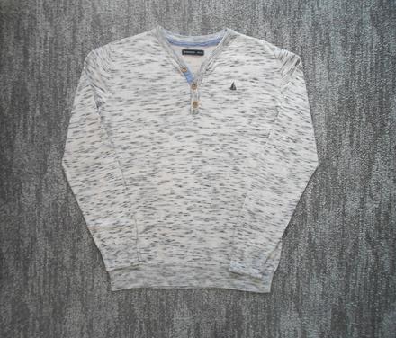 Krémový šedý svetr svetřík knoflíčky, reserved,146