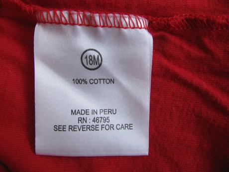 Červené bavlněné tričko paul frank, 86