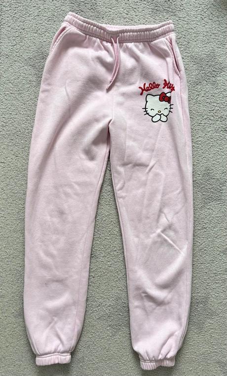 Růžové tepláky primark hello kitty, vel. 158, primark,158