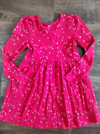 Červené šaty 122-128, h&m,122