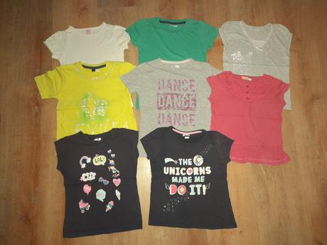 8 x tričko, vel 122/128, 122