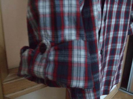 Modro-červeno-biela károvaná košeľa, f&f,128