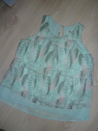 Letní lehká volná halenka, h&m,158