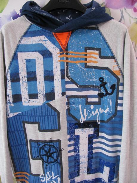 Chlapecká bavlněná mikina s kapucí desigual, desigual,164