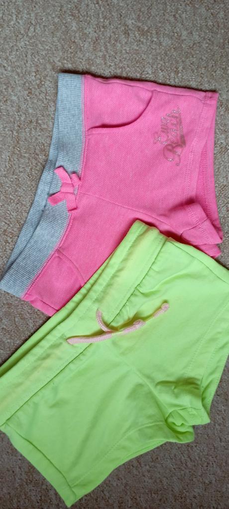 2x neon šortky zn."h&m a girls" vel."98", h&m,98