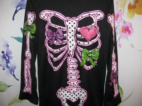 Karnevalový kostým-overal kostlivka, 