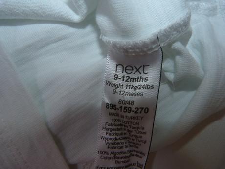 Next bavlněné tričko, měnící flitry vel.80, next,80