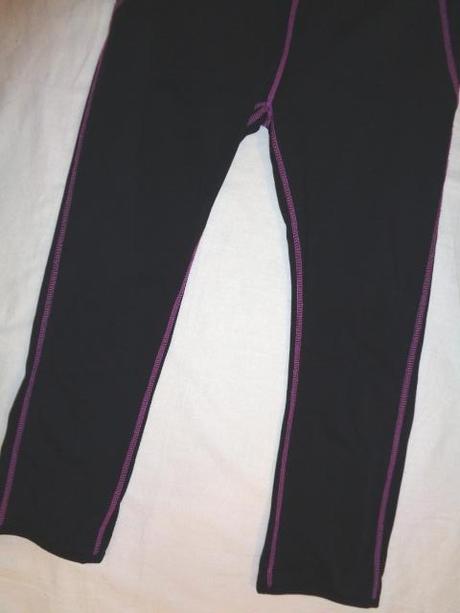 Luxusní černofialové funkční legíny, h&m,158