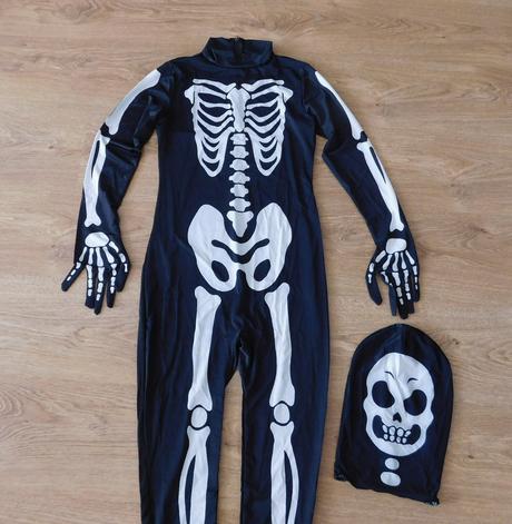 Dětský kostým kostlivec vel.128/140, 