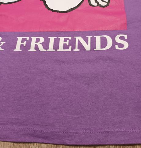 Dívčí triko fialové snoopy krátký rukáv takko, takko,s