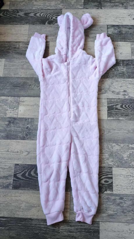 Overal plyšový dívčí srdíčkový, young dimension,110