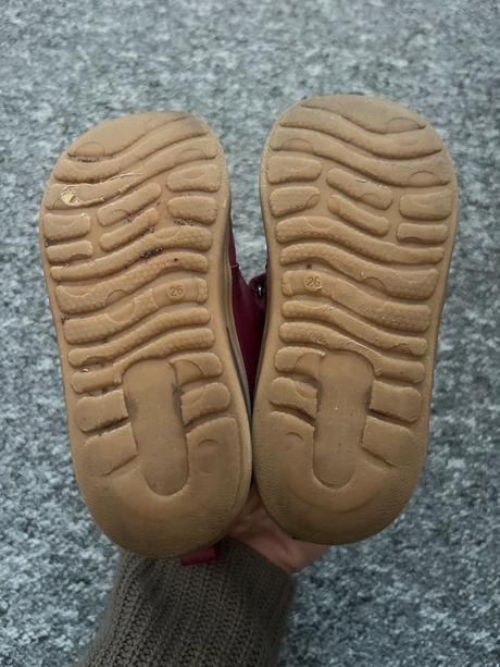 Dívčí kotníkové kožené boty s gumovou špičkou 26, bubble gummers,26