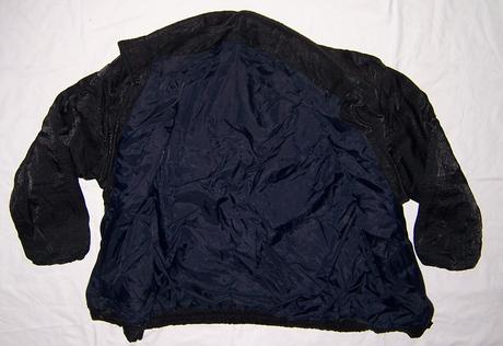 Černá lesklá bunda, xl