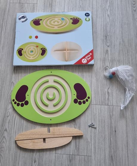 Dřevěná balanční deska s labyrintem small foot, 