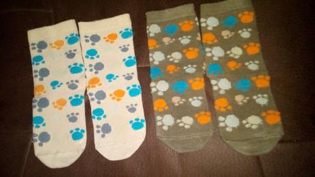 Ponožky s tlapičkami - 2 páry, lupilu,26