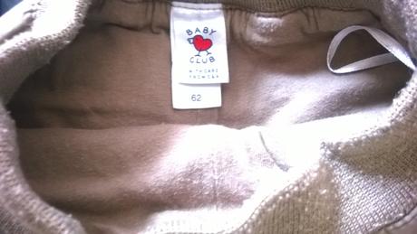 Komplet oboustranné tričko a podšité kalhoty, c&a,62