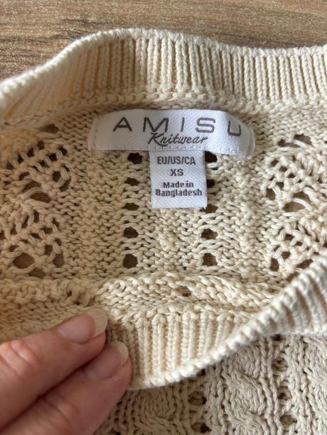 Béžový svetr, amisu,xs