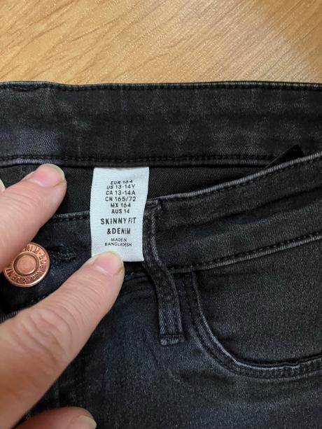 Divci džíny, rifle, h&m,164