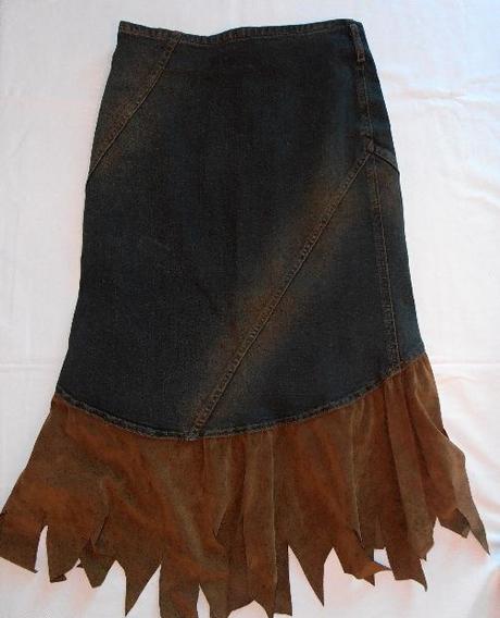 Riflová sukně vel. 38, 164