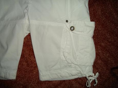 Bílé kalhoty kraťasy šortky, 40