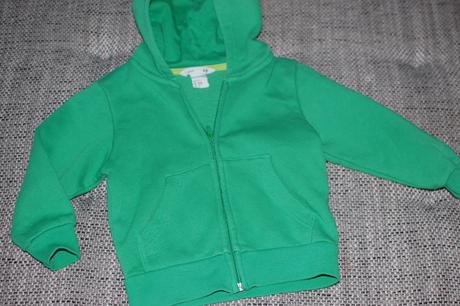 Sytě zelená mikina hm, velikost uvedena 92, h&m,92