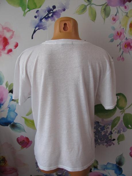 Dámské lněné bílé tričko ksubi, s