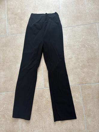 Černé strečové těhotenské kalhoty ve velikosti 36, 36