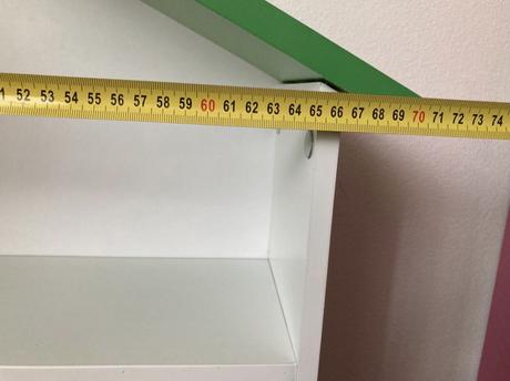 Drevená polička - domček, 