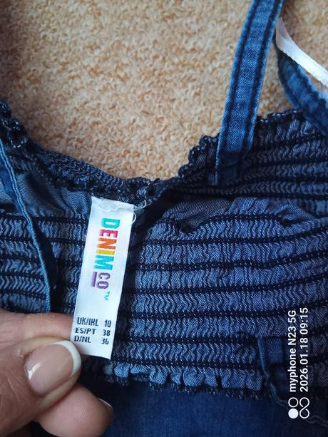 Šortky - overal zn."denim co" vel."36/38", denim co,38
