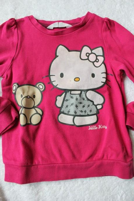 Mikina s kitty, h&m,86