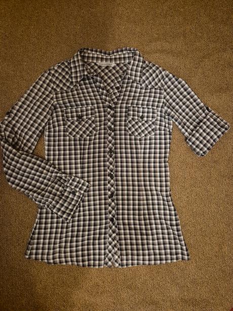 Dámská košile dlouhý/poloviční rukáv c&a vel 36/38, clockhouse,36