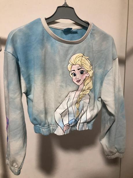 Crop top mikina ledové království, 128