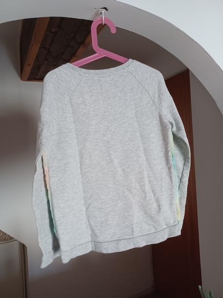 Chlupatá mikina s příšerkou h&m 134/140, h&m,140