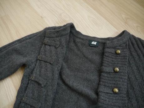 Svetrik kratky hnedy h&m vel.xs, h&m,xs