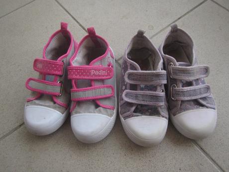 Fialkové bezva plátěnky - tenisky 30/31, padini, 31