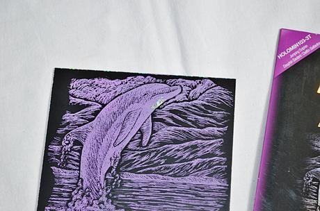 Šrabací obrázek - delfín, 