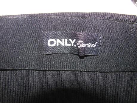 Luxusní pružná černá sukně s elegantním zipem, only,xs