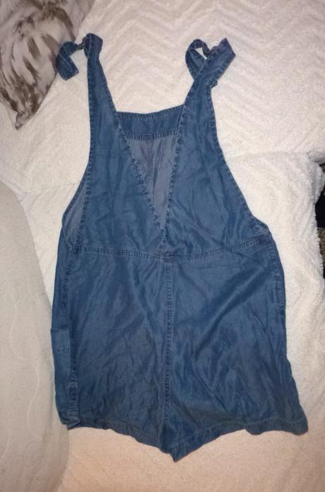 Letní kratasový overal - vel.s-max.m, mango,s