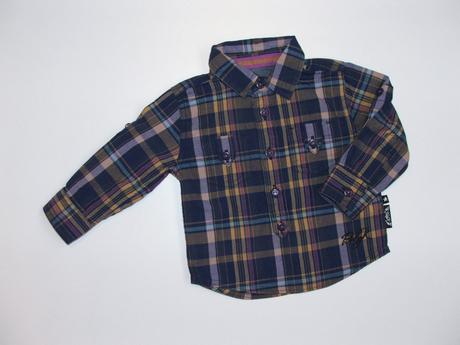 P531 košile s roll up rukávy vel. 68, babykap,68